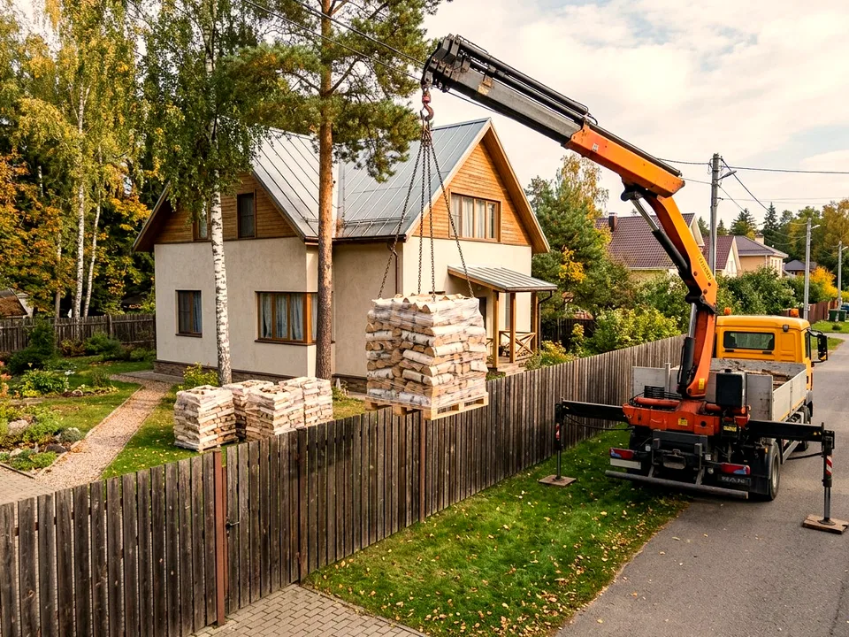 Круговая поленница holzhausen, Реутов, улица Цветочная, 24